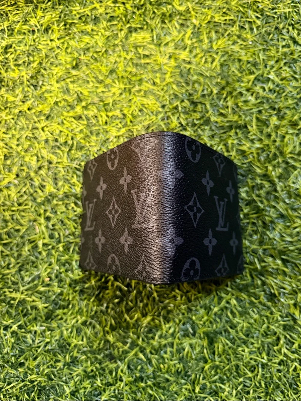 Louis Vuitton Men's Black Monogram Canvas Wallet with Signature Box